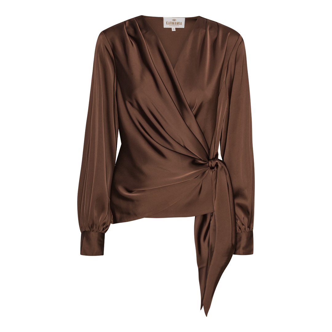 Karmamia - Ines Blouse - Semi Rich Brown main image 1