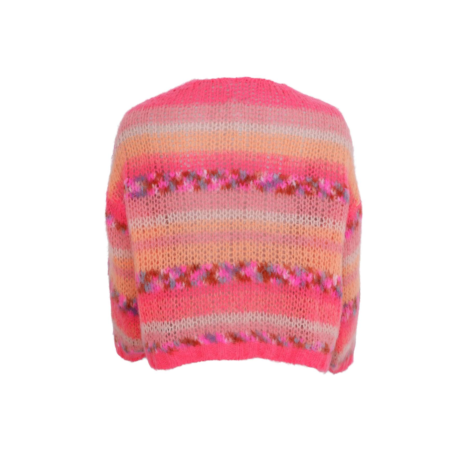 black colour - BCLAGOON multi striped cardigan - peach multi bag