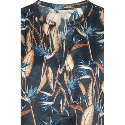 PBO - SILKY BLAINE TOP - BLUE PRINT close