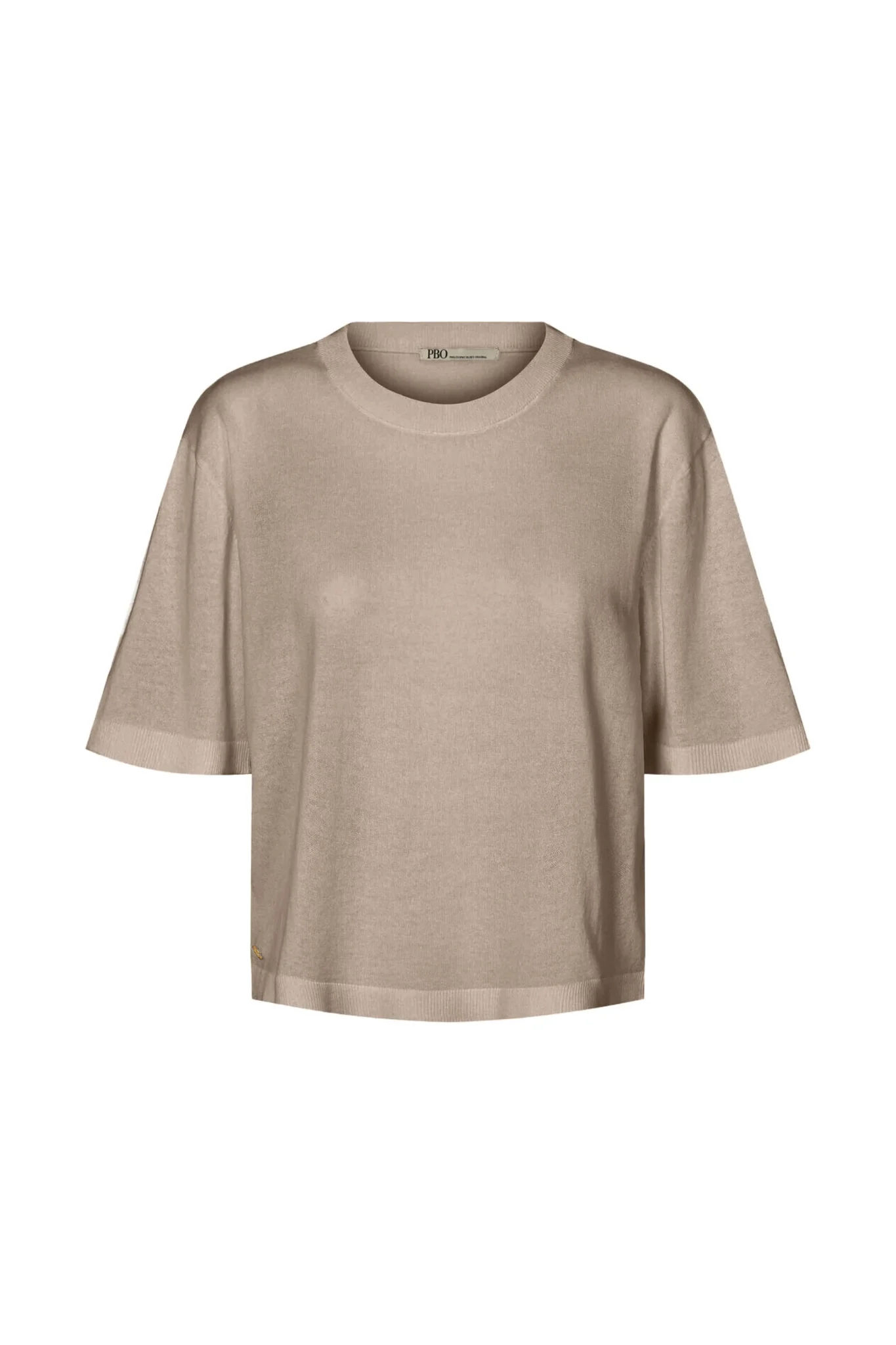 PBO - 3419 ARLO KONTO KNIT BLOUSE - 172 LIGHT TAUPE