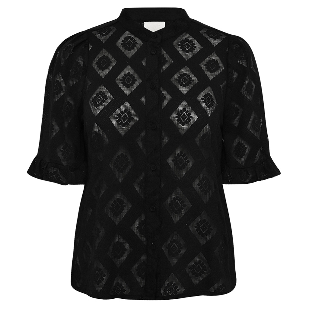 GOSSIA - PUKGO SHIRT - BLACK