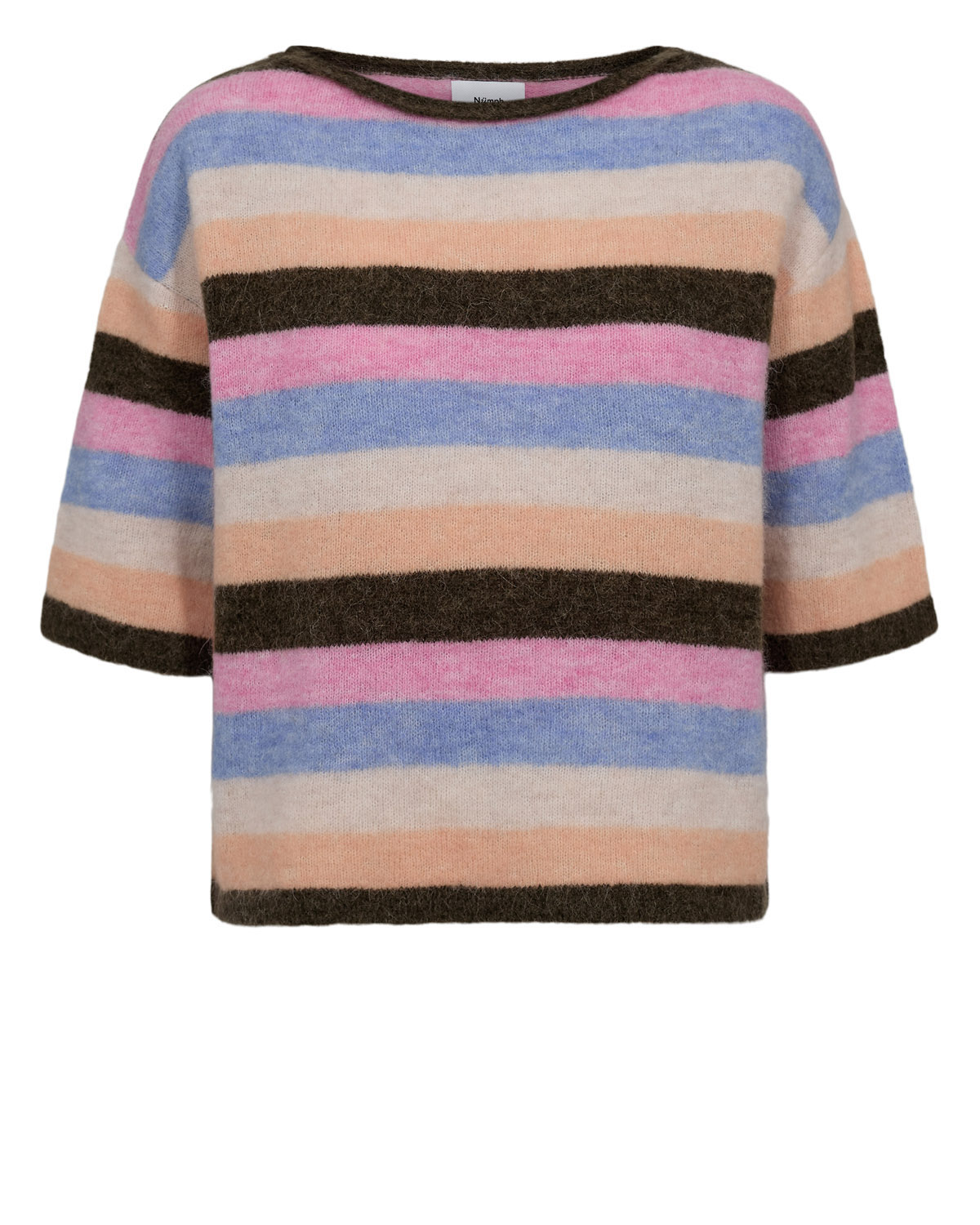 NÜMPH – NURIETTE STRIPY SS PULLOVER - SEA TURTLE