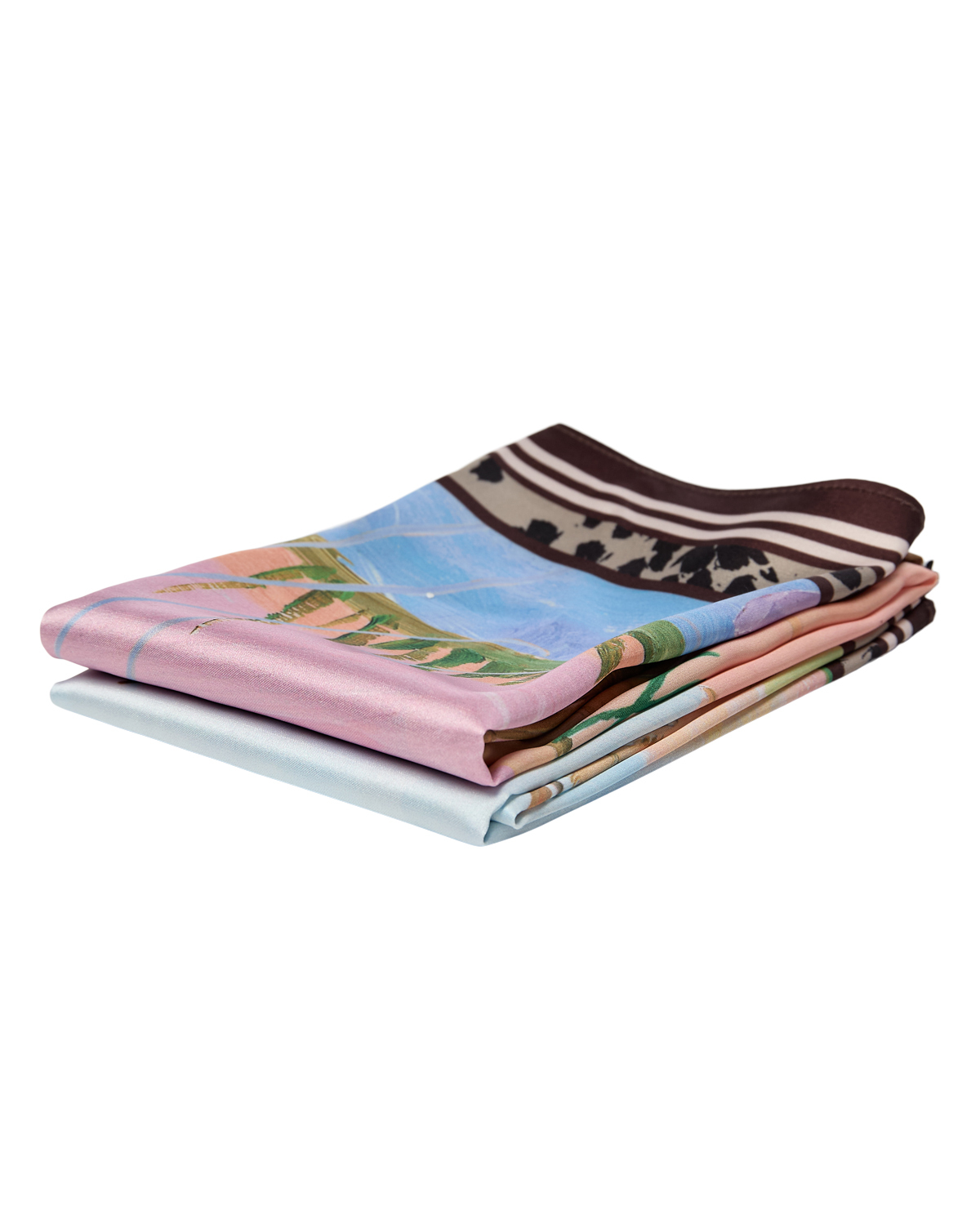 NÜMPH - NUKAYLA SATIN SCARF - AIRY BLUE 2