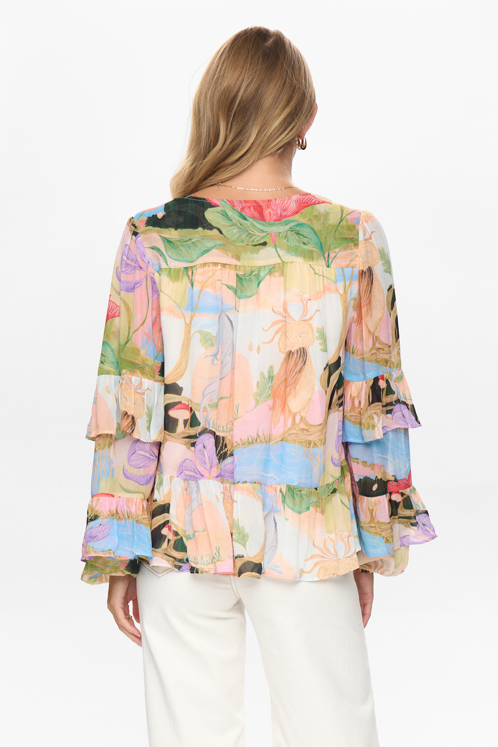 NÜMPH - NUSHAILYN BLOUSE - AIRY BLUE MODEL BAG