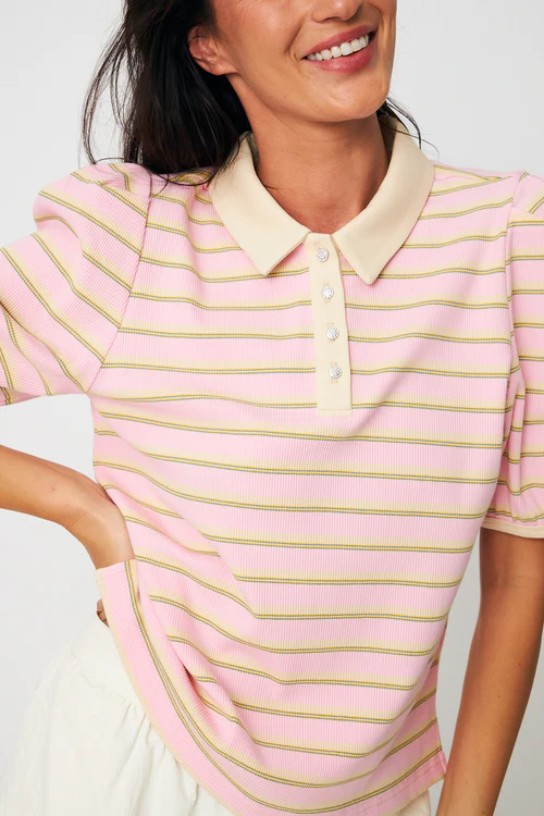 Kleocras_T-Shirt-T-shirt-C617-4006_Pink_Stripe-4